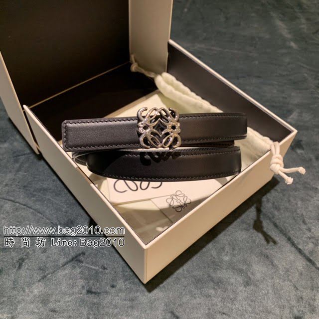 LOEWE女士皮帶 羅意威Anagram圖案帶扣小牛皮腰帶  jjp1330